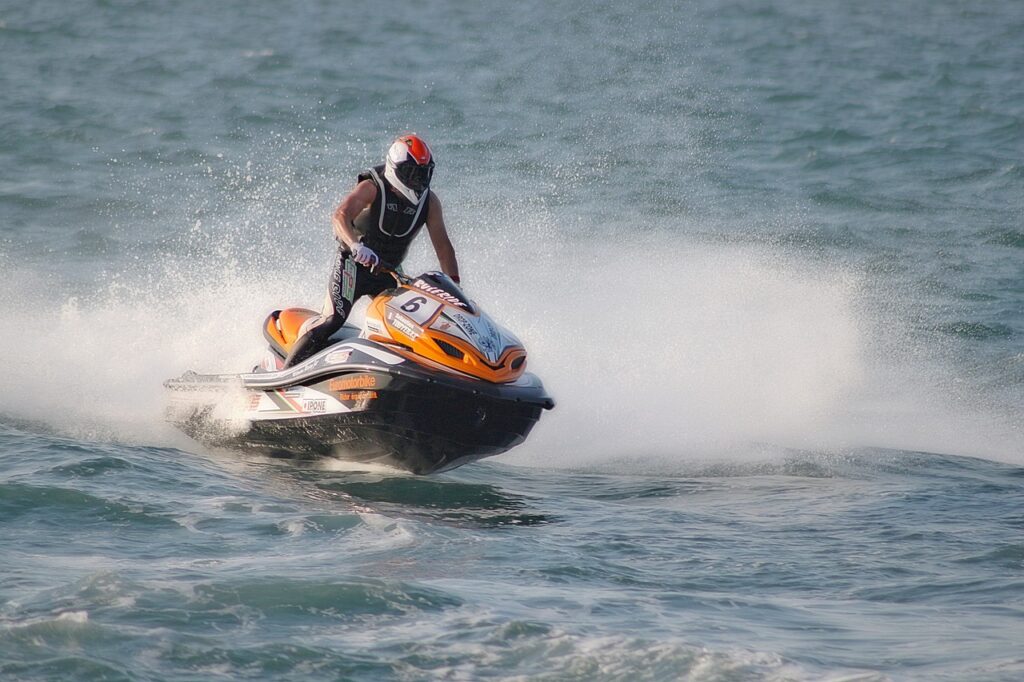 jet ski, navigation, nature